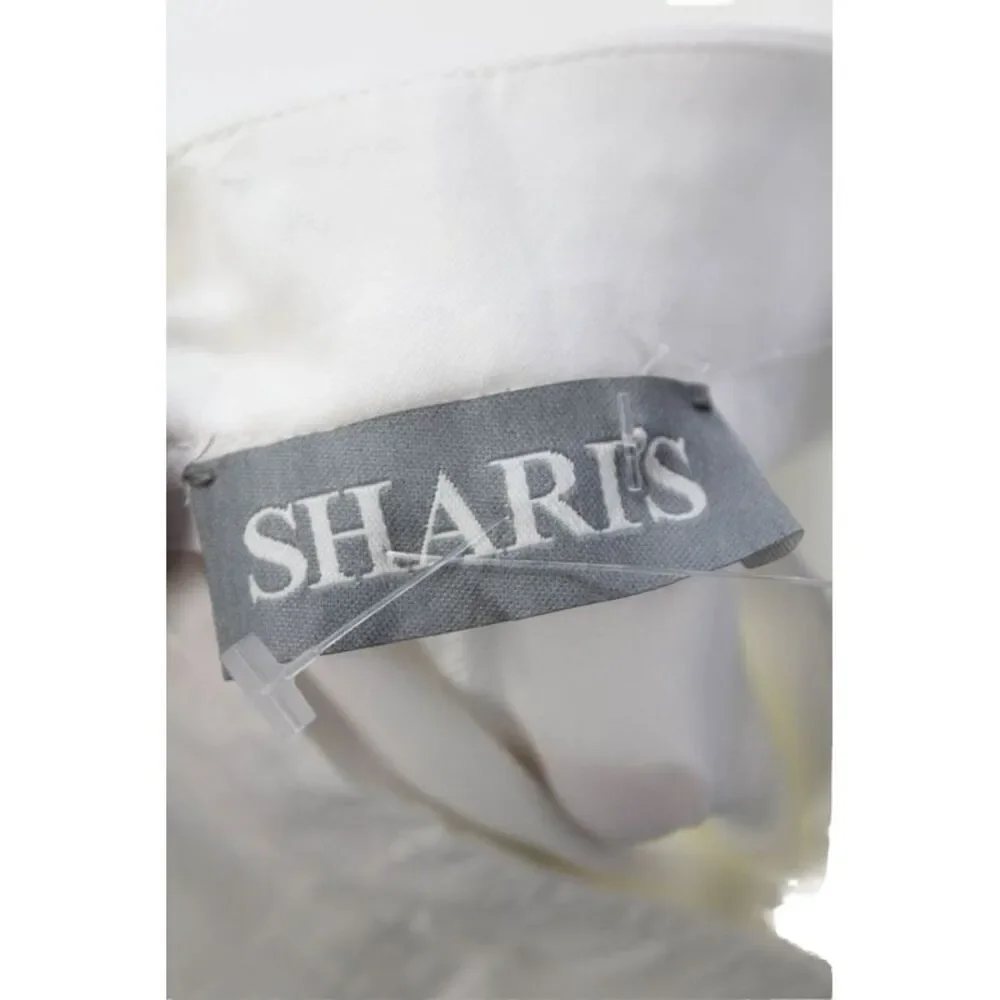 Sharis Womens Zippered Mid-Rise Tapered Dress Pants Solid White Size 50